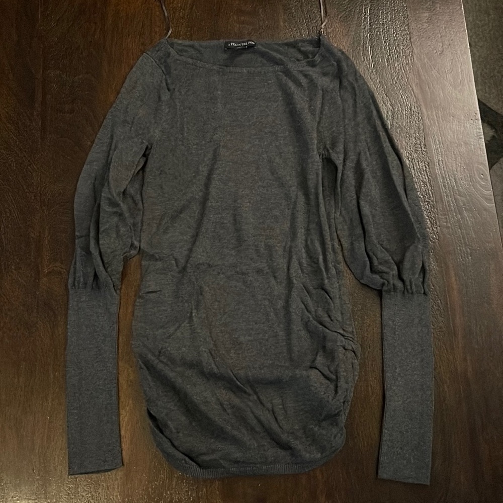 Gray maternity sweater, size XS